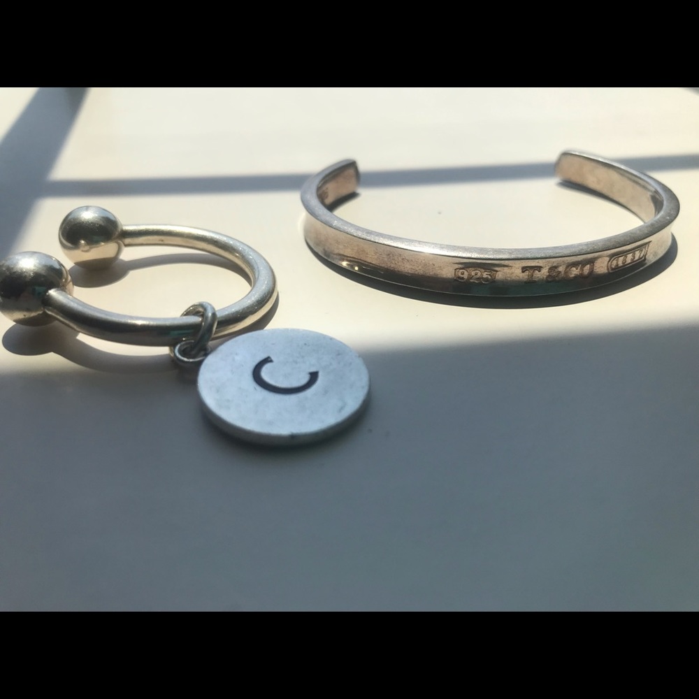 Tiffany & Co. Cuff Bracelet & Key Charm